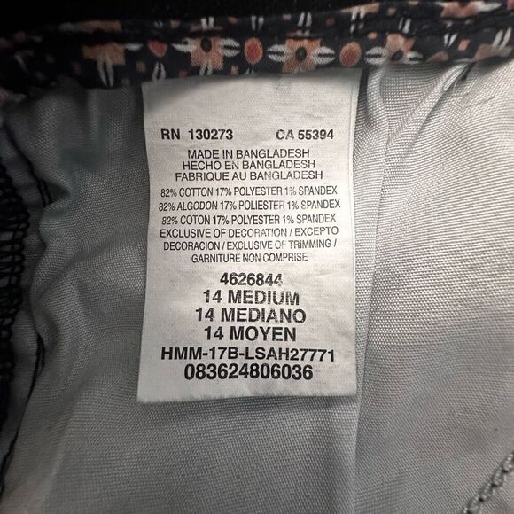 Lee Mid Rise Fit Cuffed Hem Stretch Zip Fly Jean Denim Shorts Black Size 14 - Picture 4 of 4